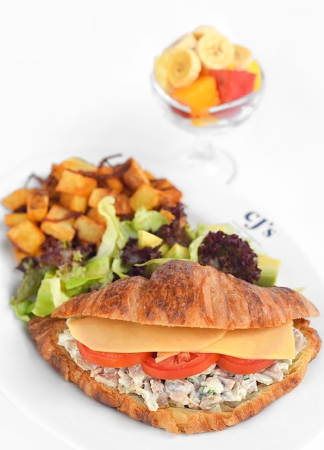 Chicken Salad Filled Croissant Combo - CJβs Imaara Mall