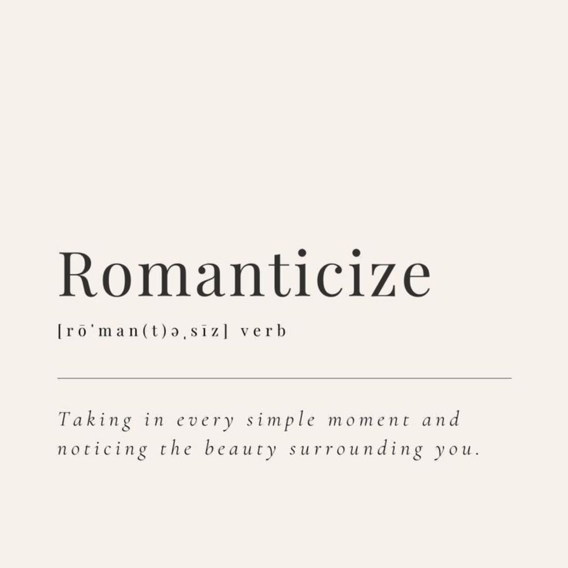 romantizar