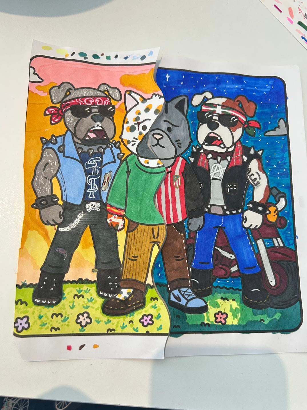 pff pintar un dibujo a medias - fantasíaaa