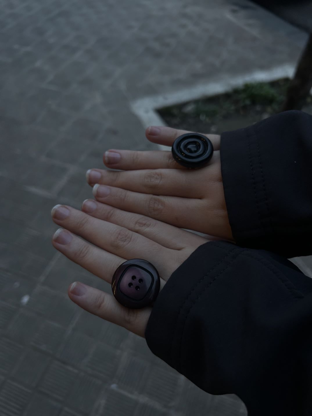 mis anillitos nuevos de botones
