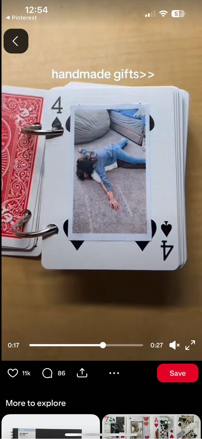 card deck with photos