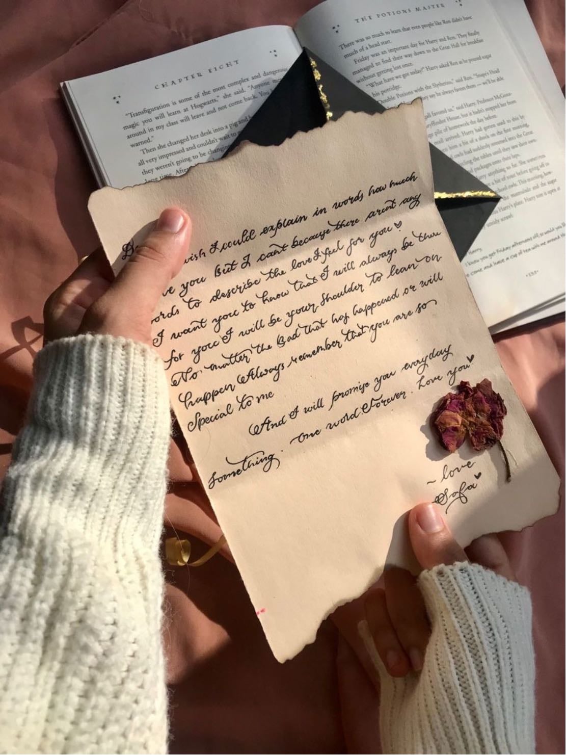 handwritten letter