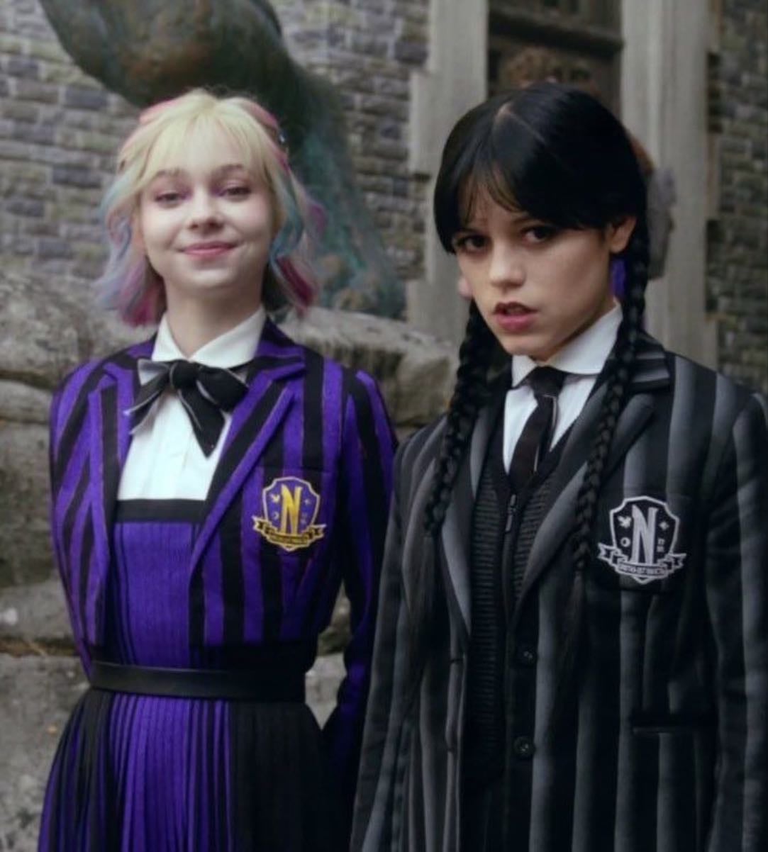 Enesday (Enid and Wednesday)🖤 - dark + colorful = perfect