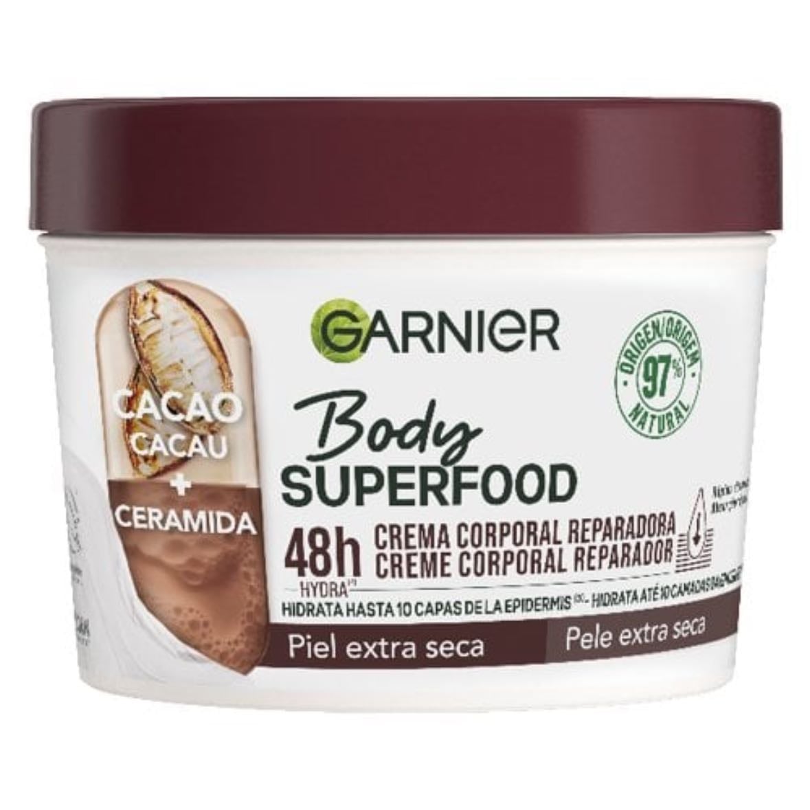 Crema Corporal Cacao Y Ceramida - Garnier Body Superfood