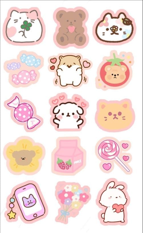 Stickers cutes - Papelerías, miniso, cualquier lugar
