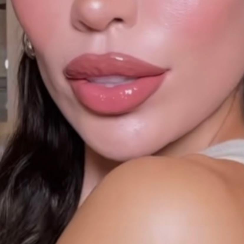maybelline totally toffee lip pencil + elf honey talks lip oil