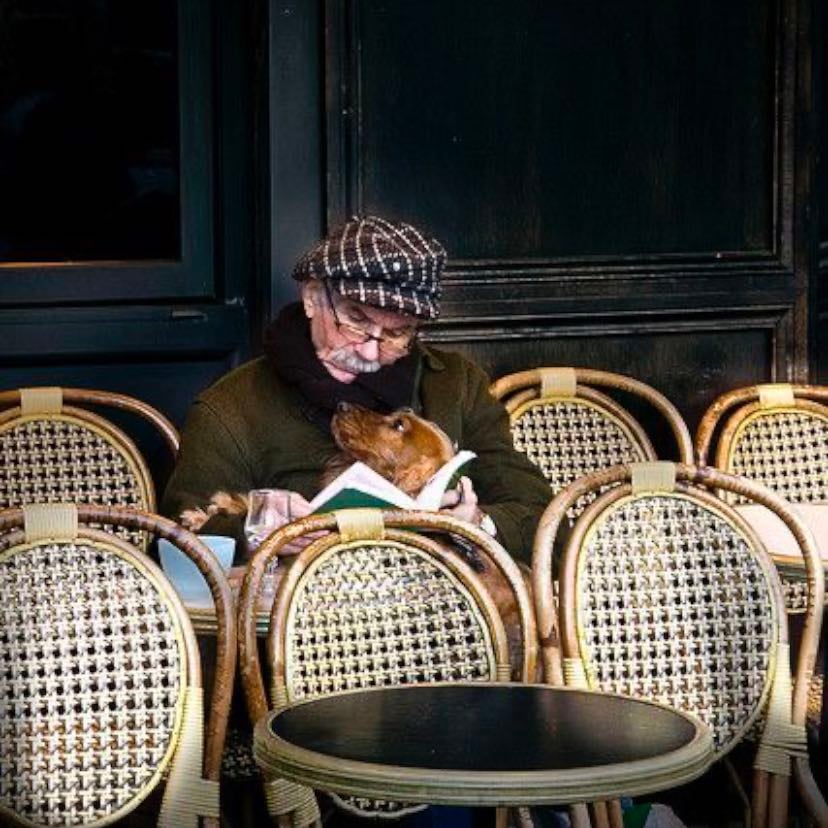 reading a book at a café with a coffee you actually enjoy - “You’ve Got Mail” (1998)