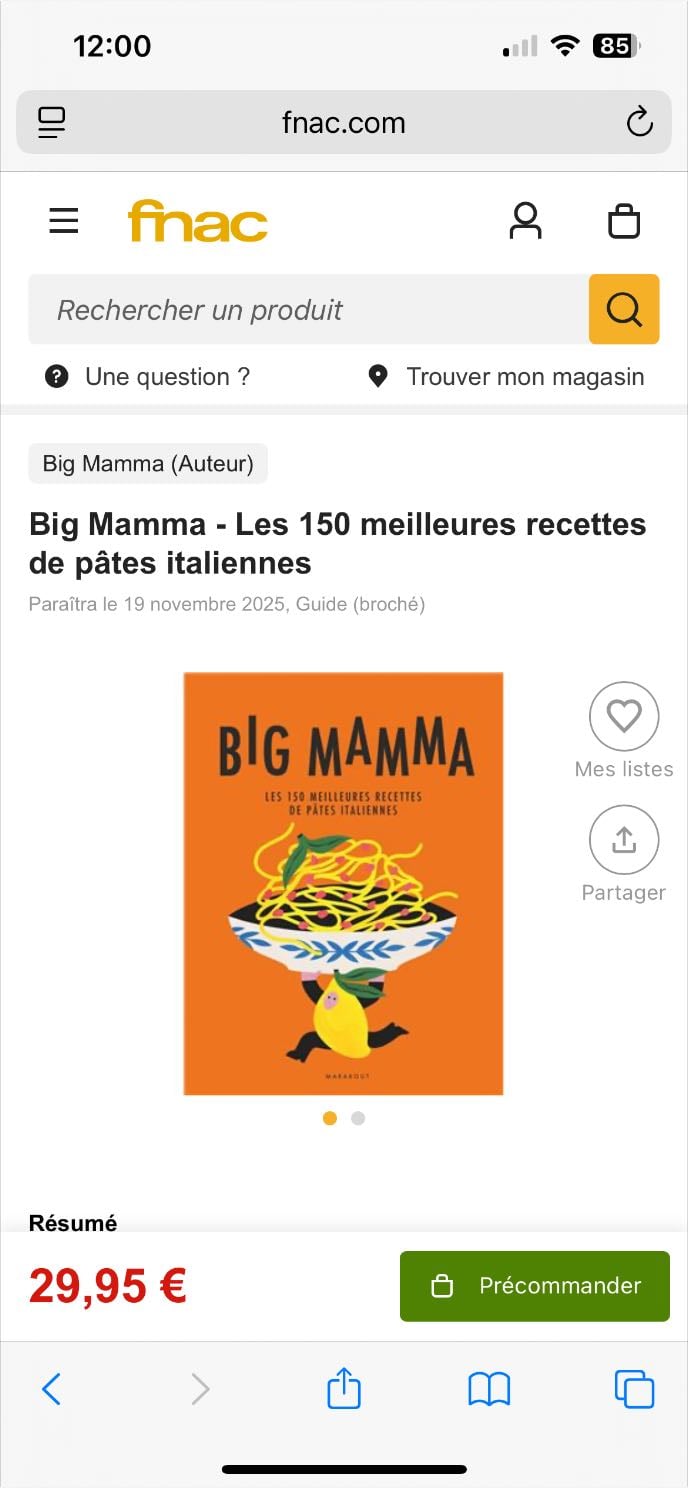 Big mama - 29,95€