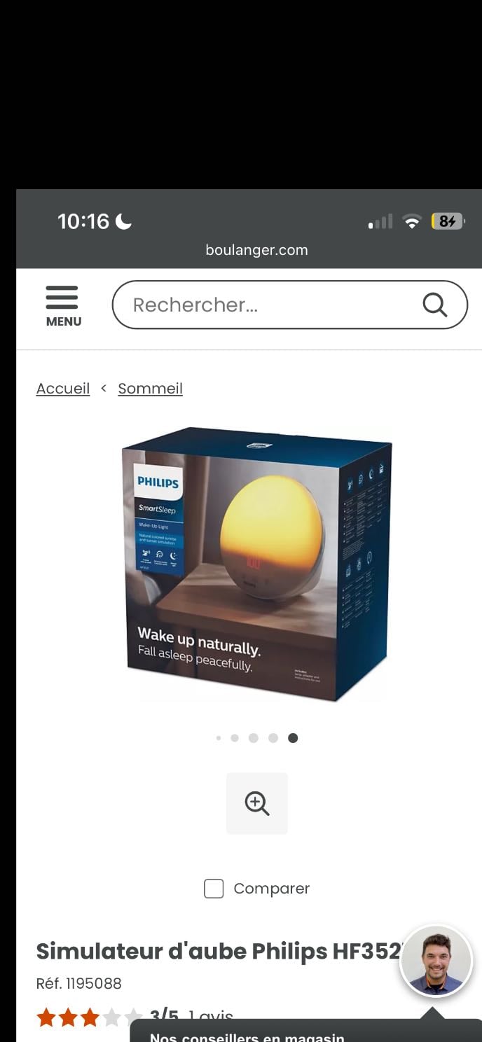 Simulateur d’aube Philips - 129€