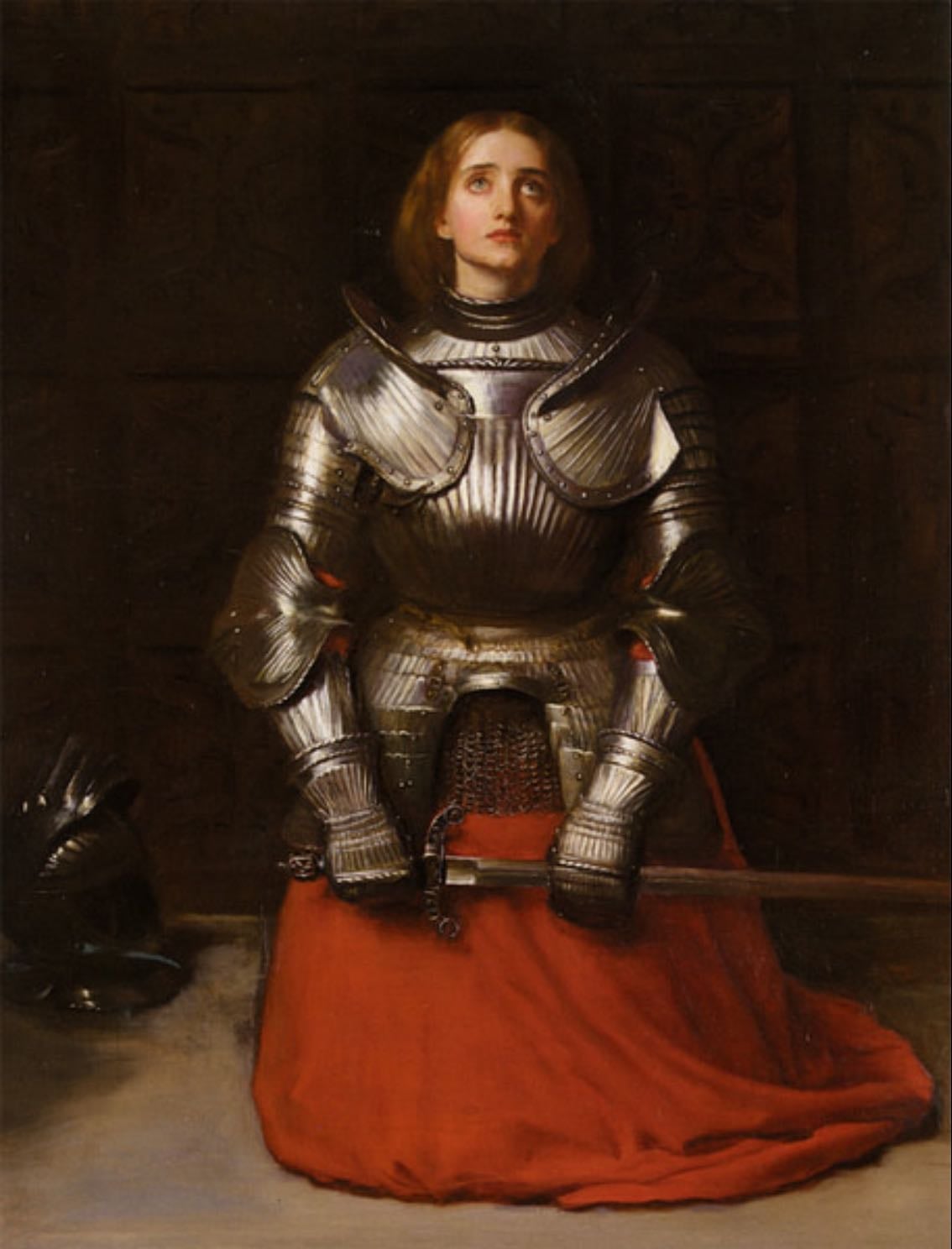 Joan of Arc - St. Joan of Arc is a national heroine of France. She was a peasant girl who, believing that she was acting under divine guidance, led the French army.