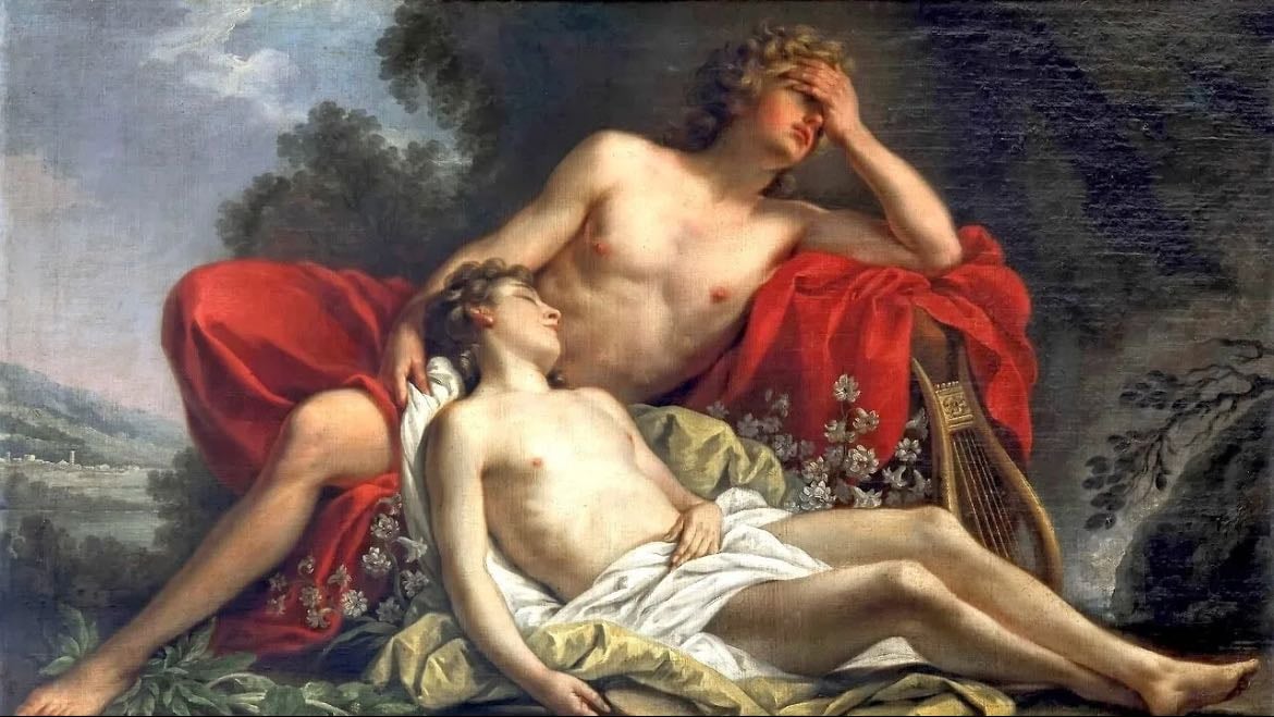 The story of Apollo and Hyacinthus