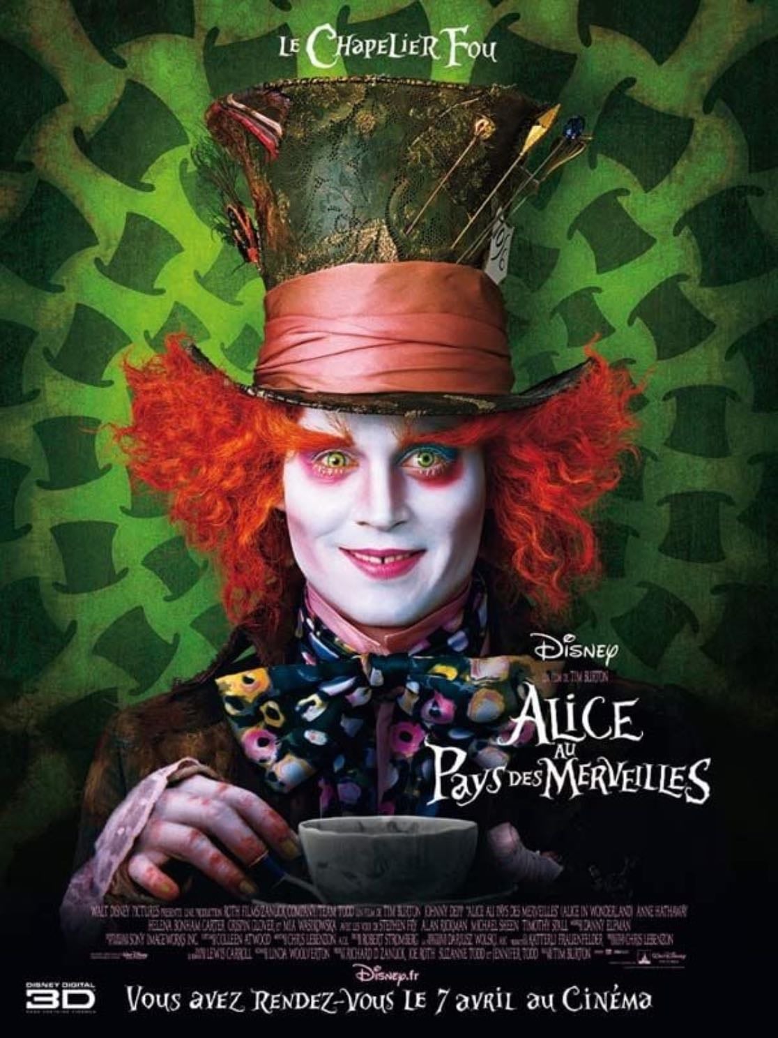Alice au pays des merveilles - Tim Burton · 2010