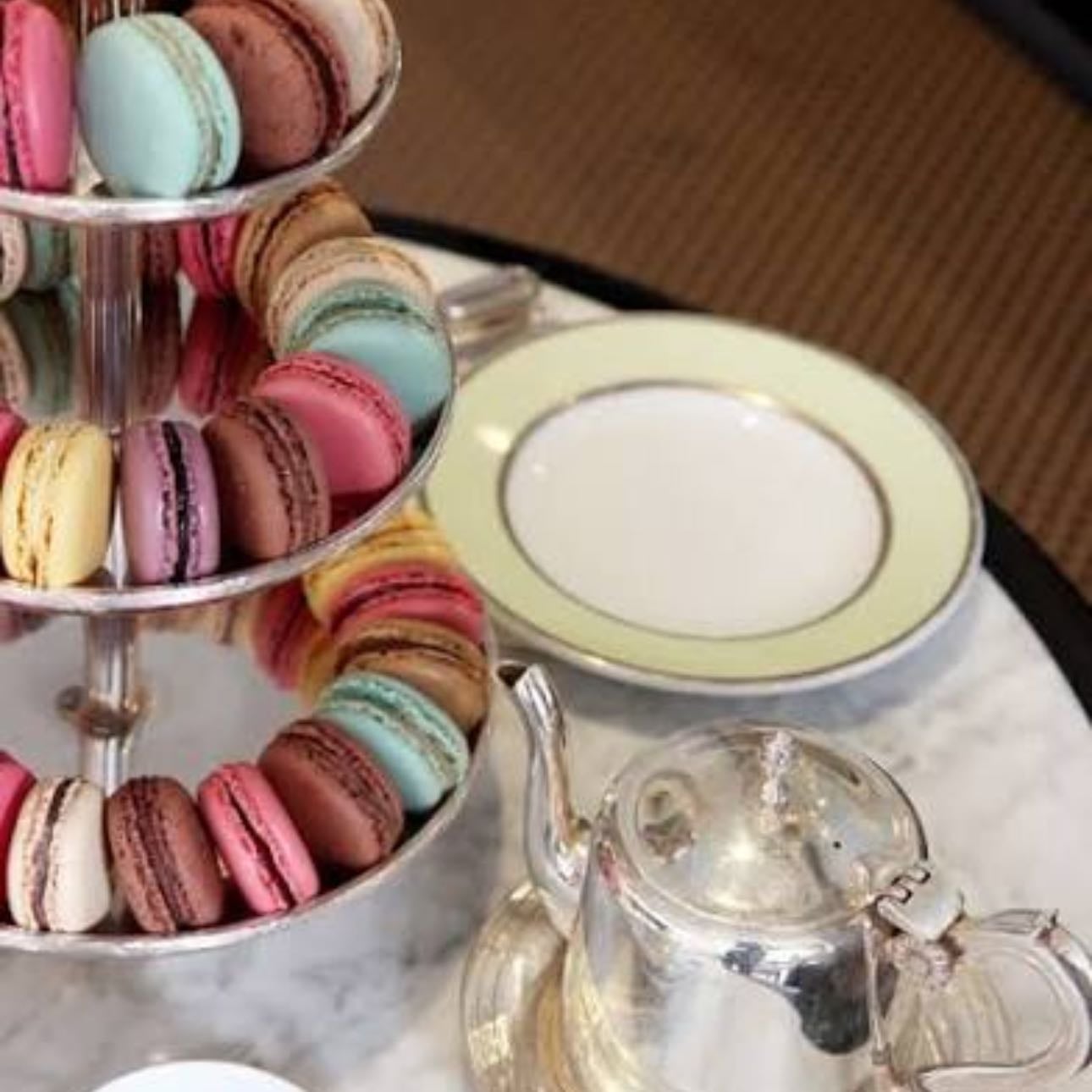 Ladurée SoHo - French tea salon with pastel interiors, macarons, and a stunning garden.