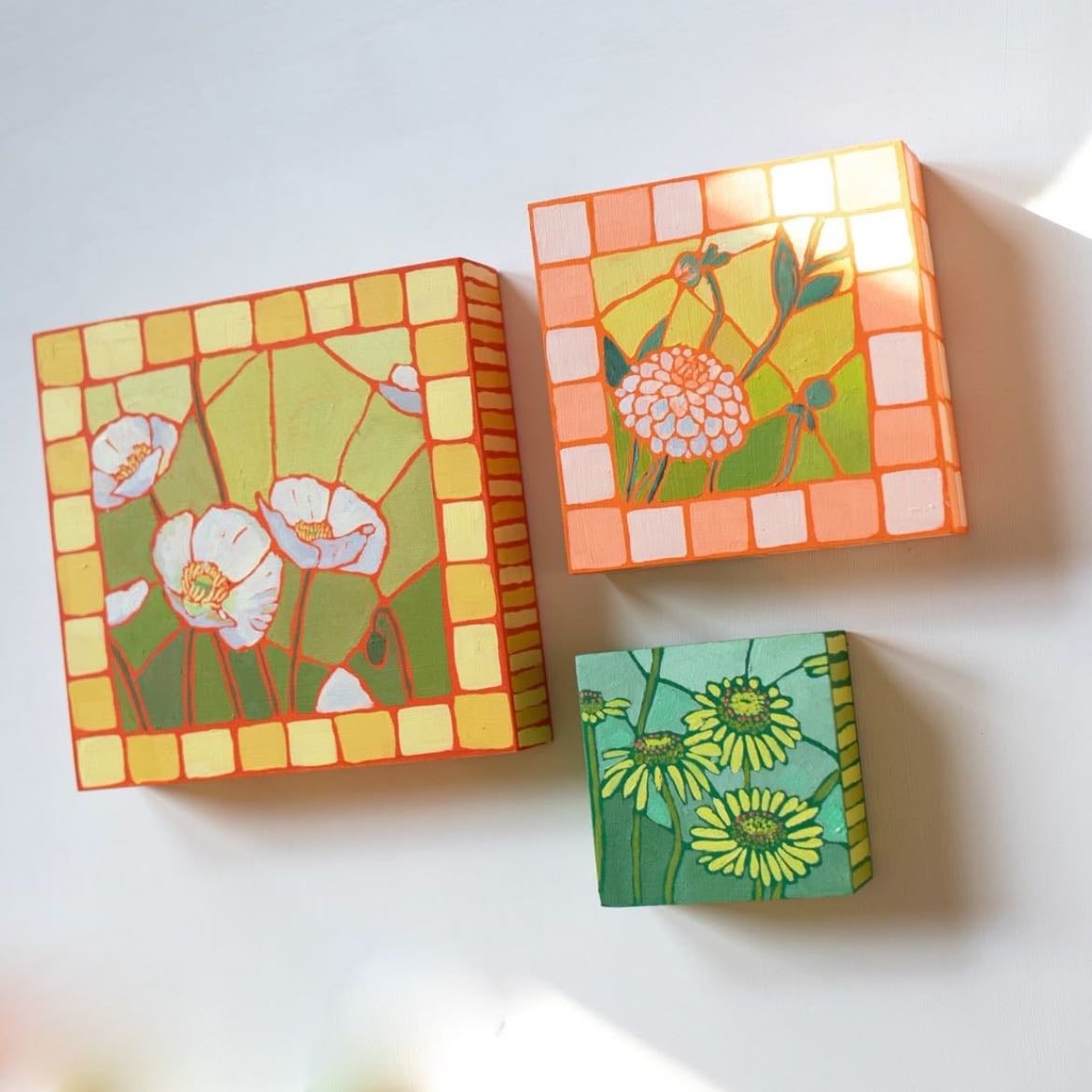 Estos cuadros florales