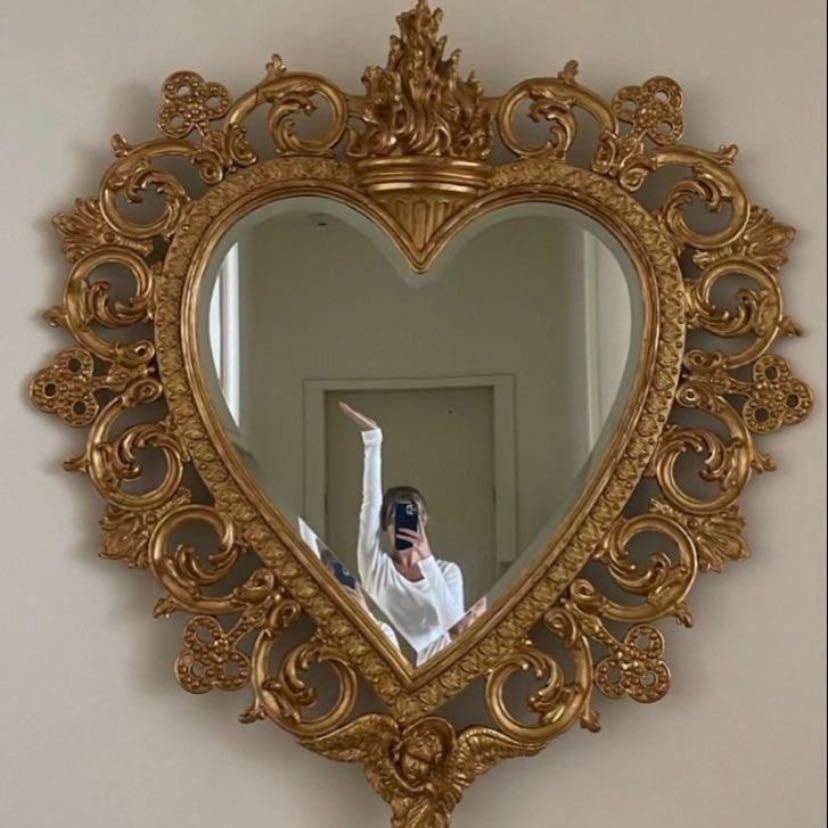 espejo de corazón