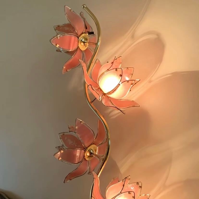 lámpara de flor