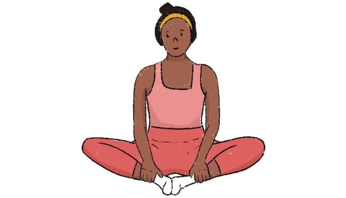 butterfly stretch - 30 sec hold