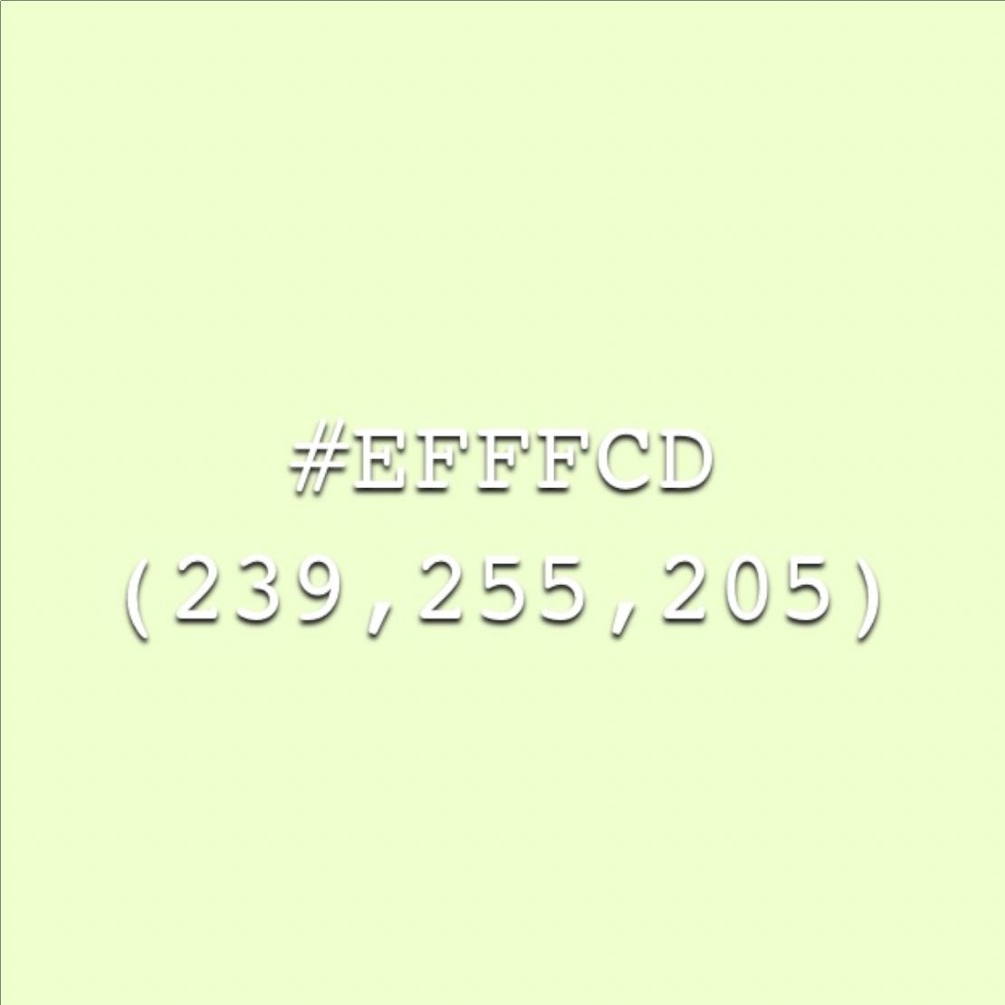 Lime Fizz - #EFFFCD