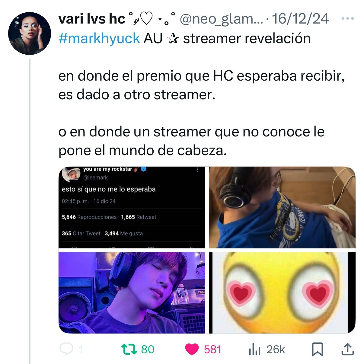 markhyuck au - streamer revelaciΓ³n