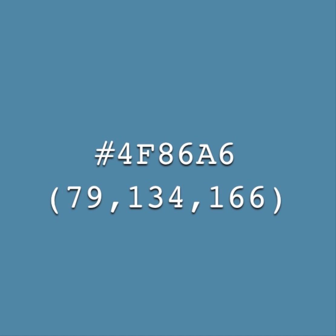 Air Force Blue - #4F86A6