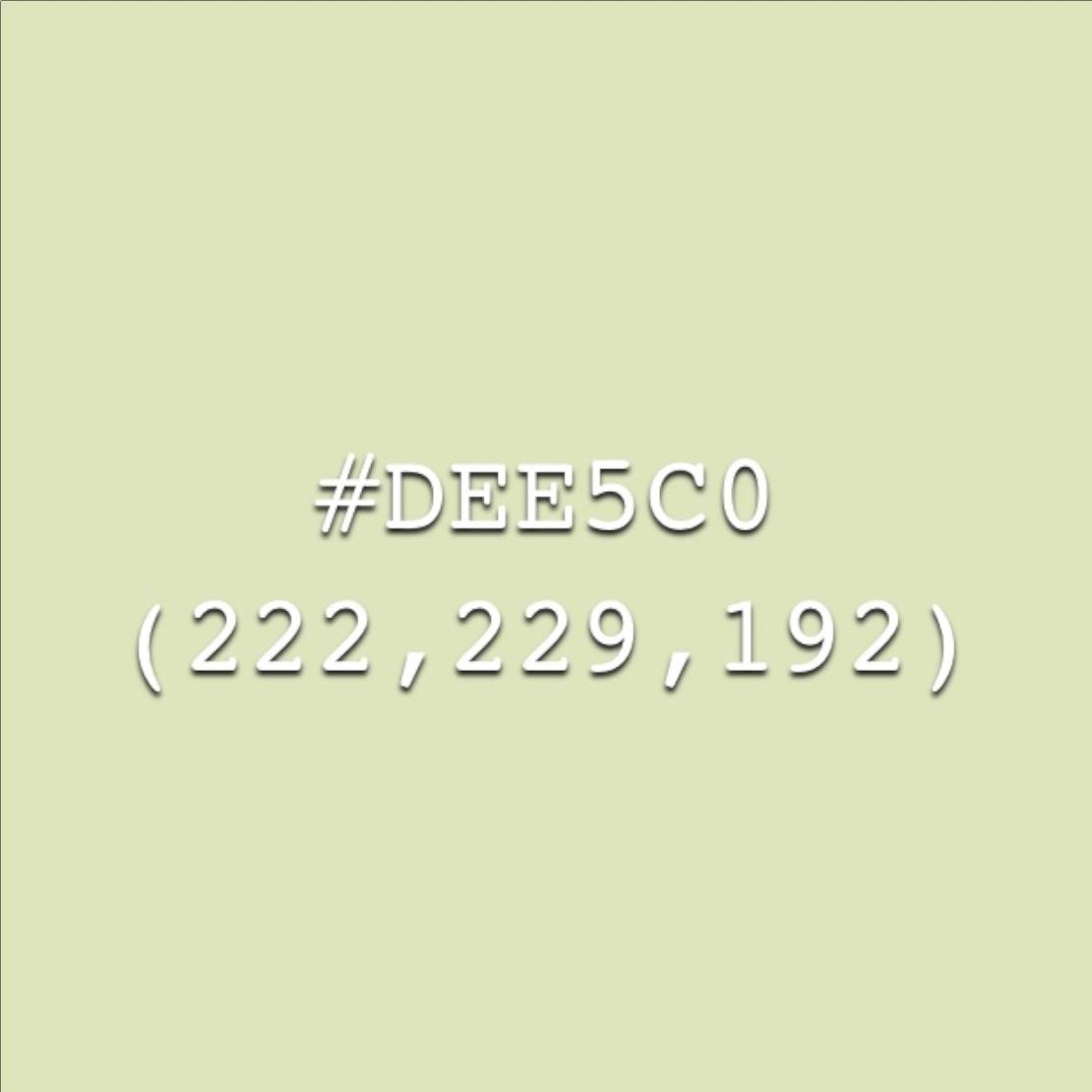 Beryl Green - #DEE5C0