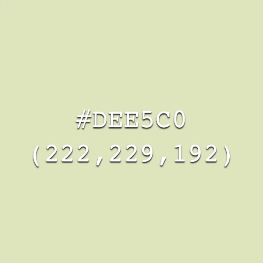Beryl Green - #DEE5C0