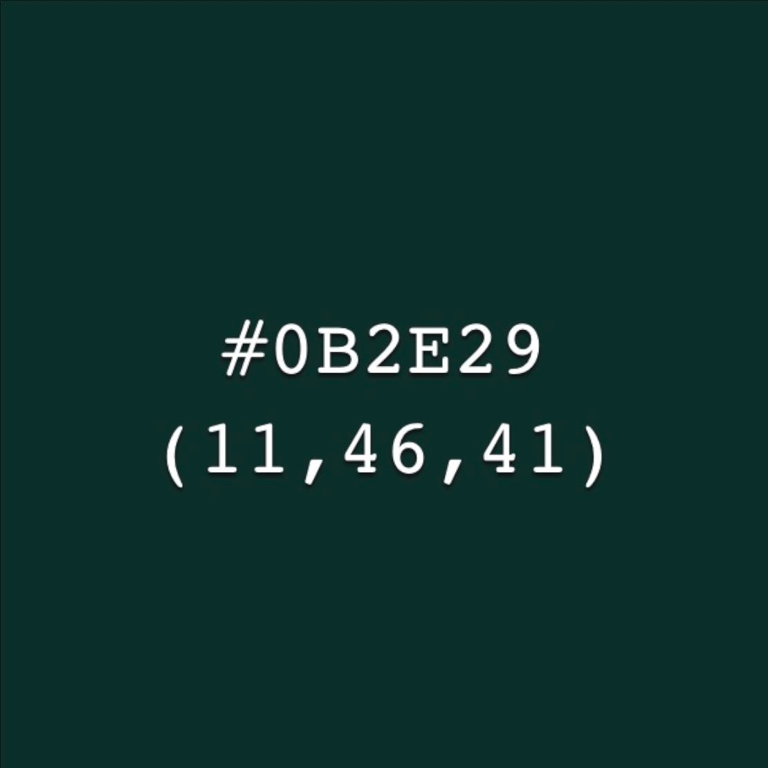 Verdant Green - #0B2E29