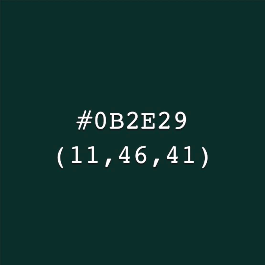Verdant Green - #0B2E29