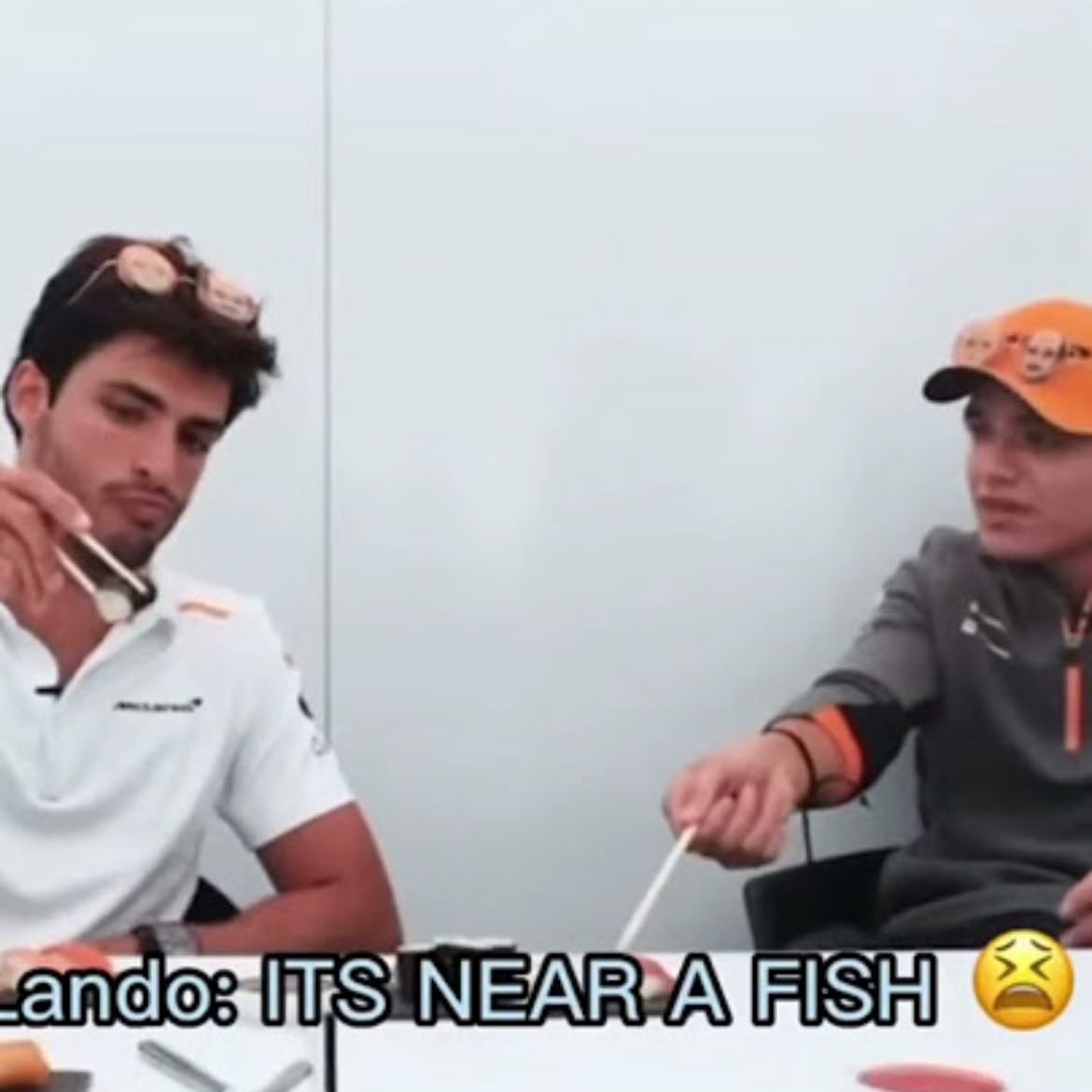 “It’s near a fish” - -by Lando Norris