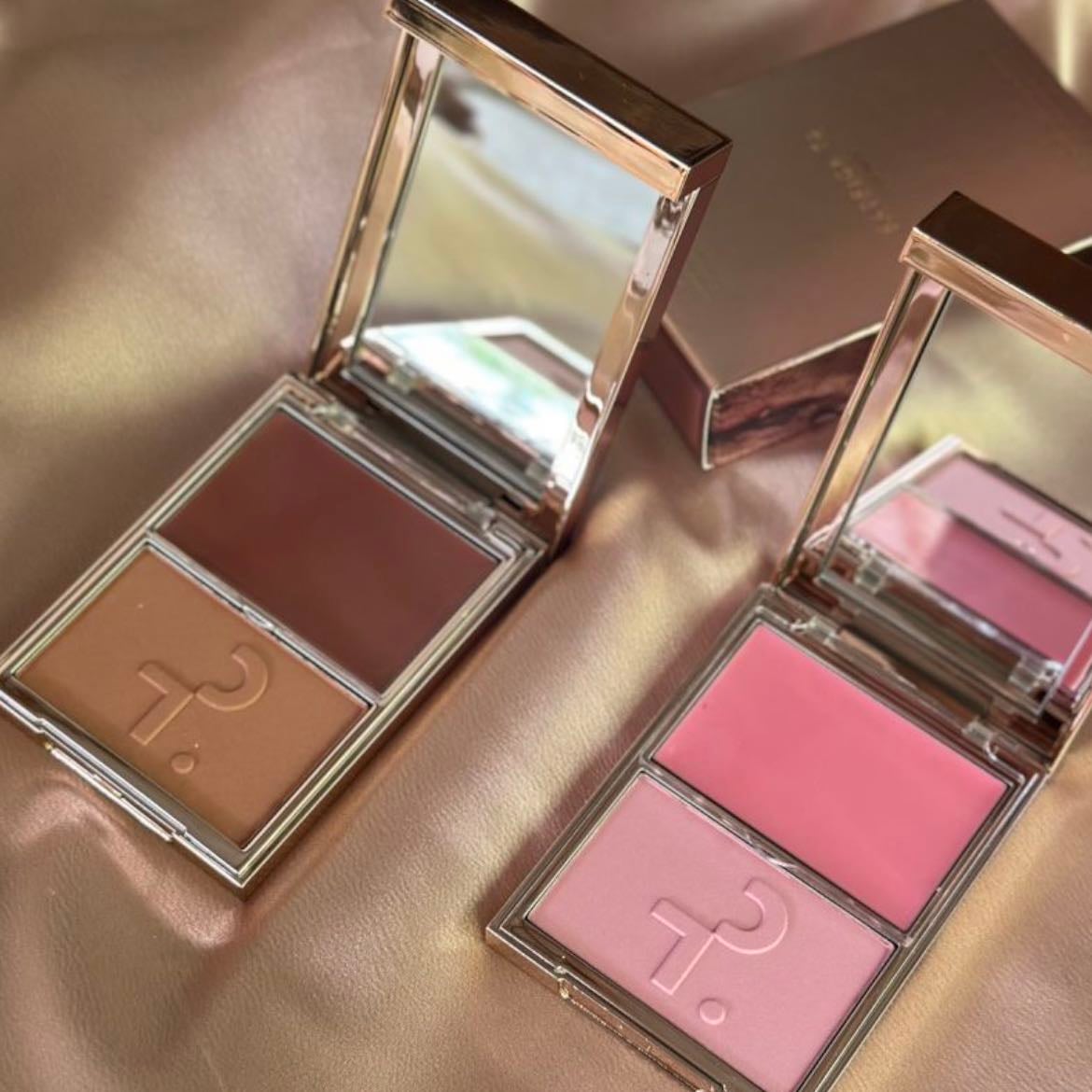 Blush y bronzer en polvo