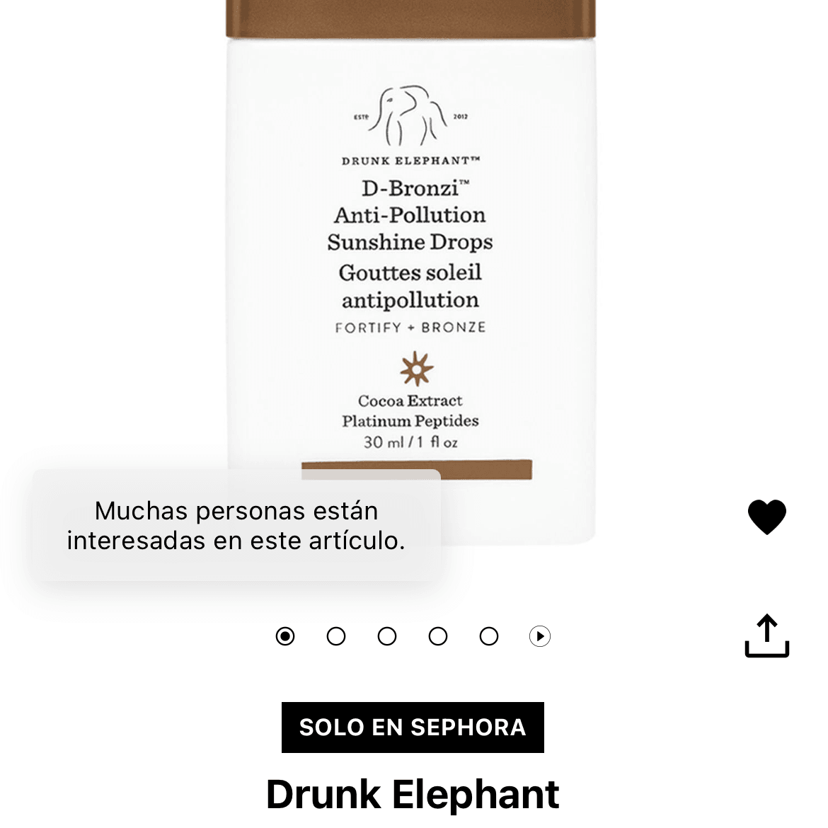 Gotas bronceadoras - sephora