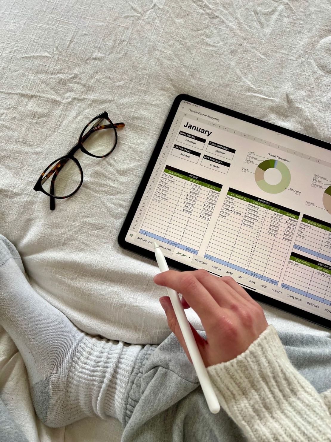 I made budgets to track my spending and expenses - To have a better idea how I’m spending my money each month and prioritize better
