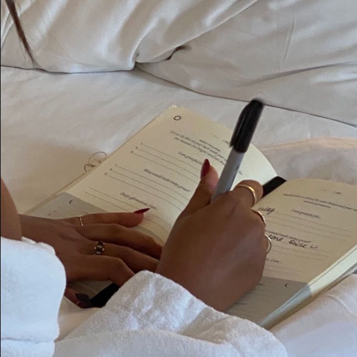 Writing - Take a moment to write your thoughts, thing you’re grateful for, things that made you happy or small achievements you had throughout the day
