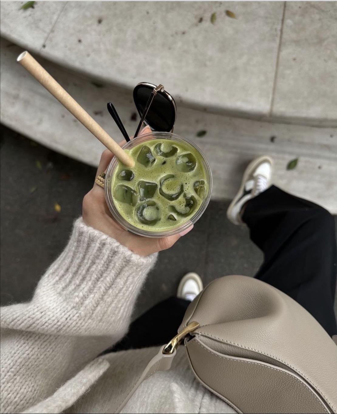 Have your favorite drink - A cup of warm tea, a matcha latte, an iced coffee, or a soda