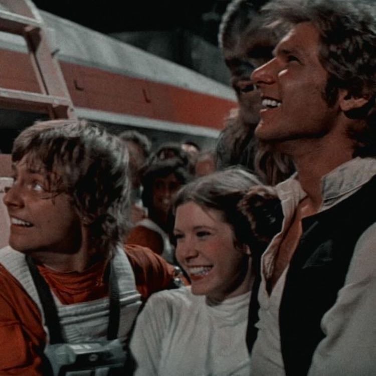 Luke, Leia and Han Solo