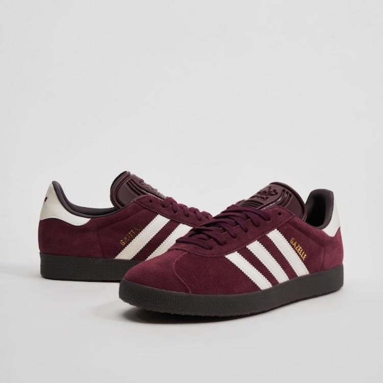 adidas gazelle dark red