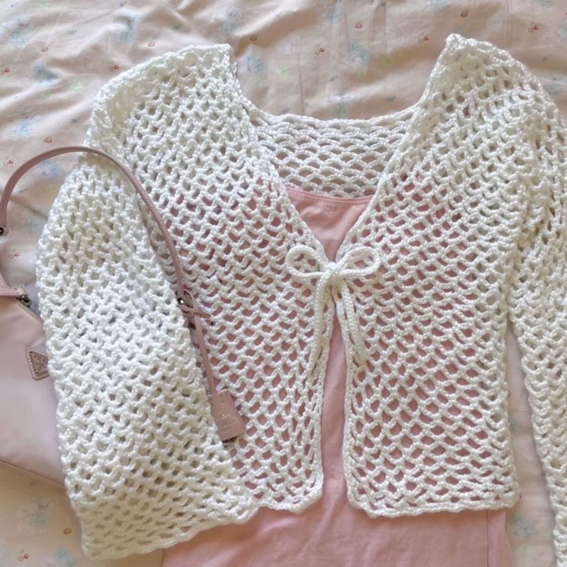 mesh cardigan