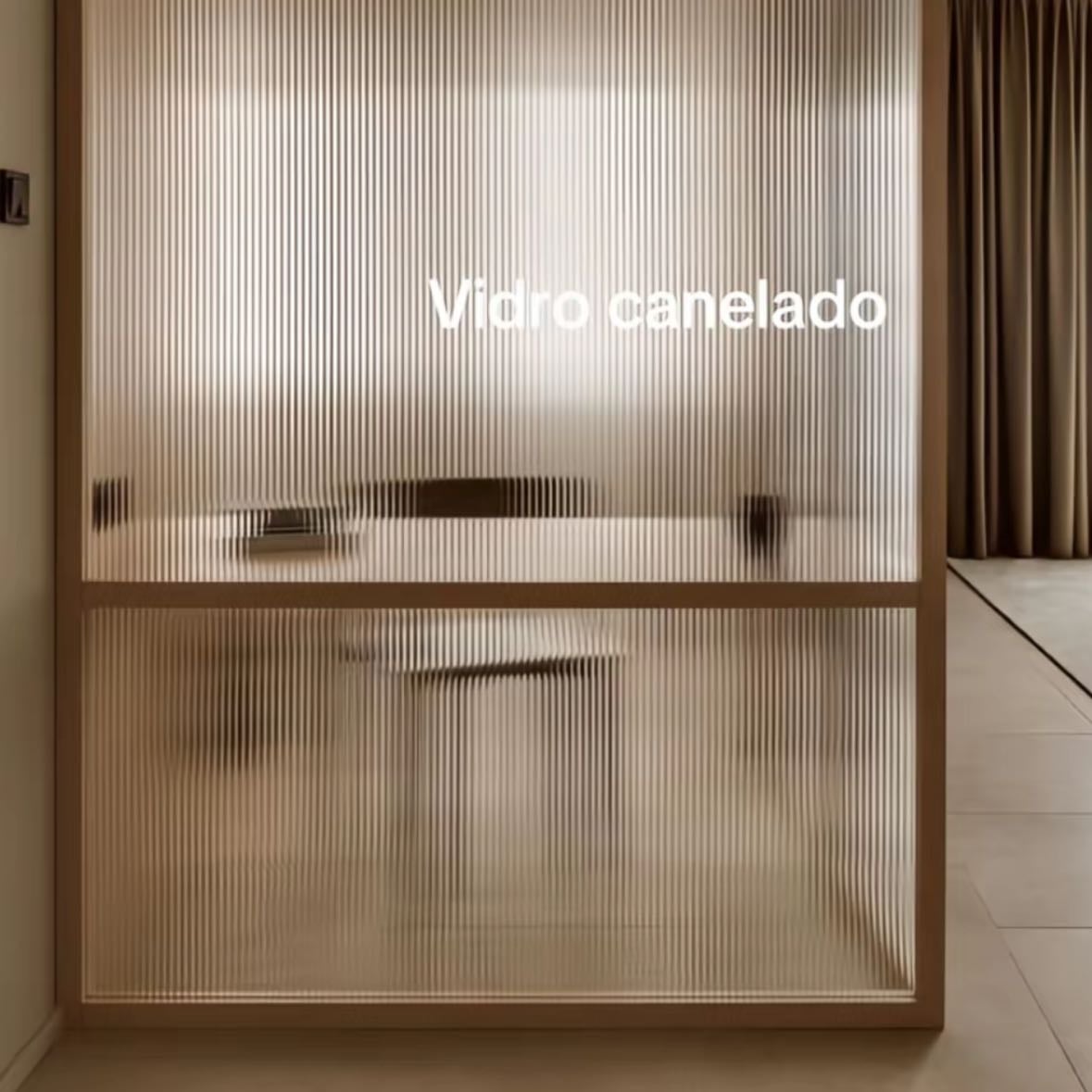 vidro canelado