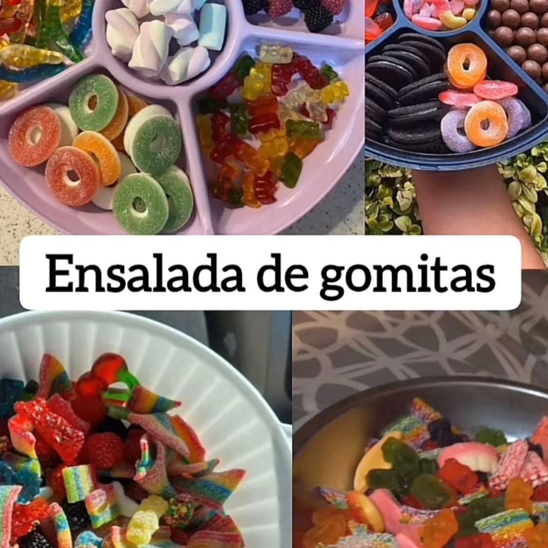 Ensalada de gomitas - Hacer una ensalada de gomitas mientras ven tele