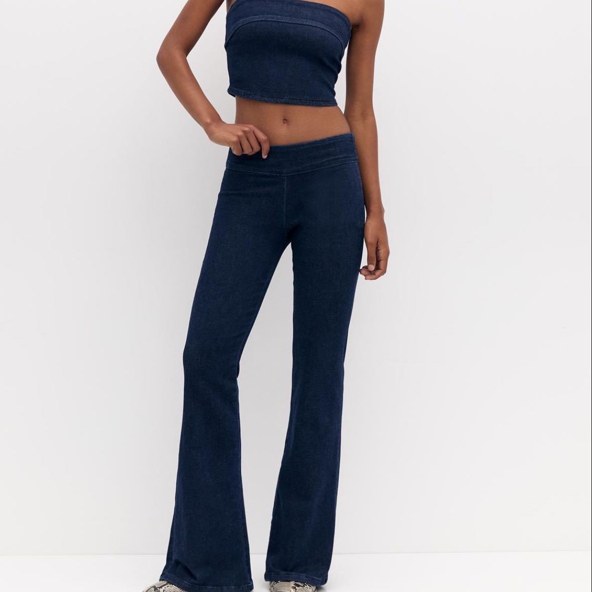 Flared >Baggy jeans - IMO they’re wayyy more flattering and achieves that skinny look