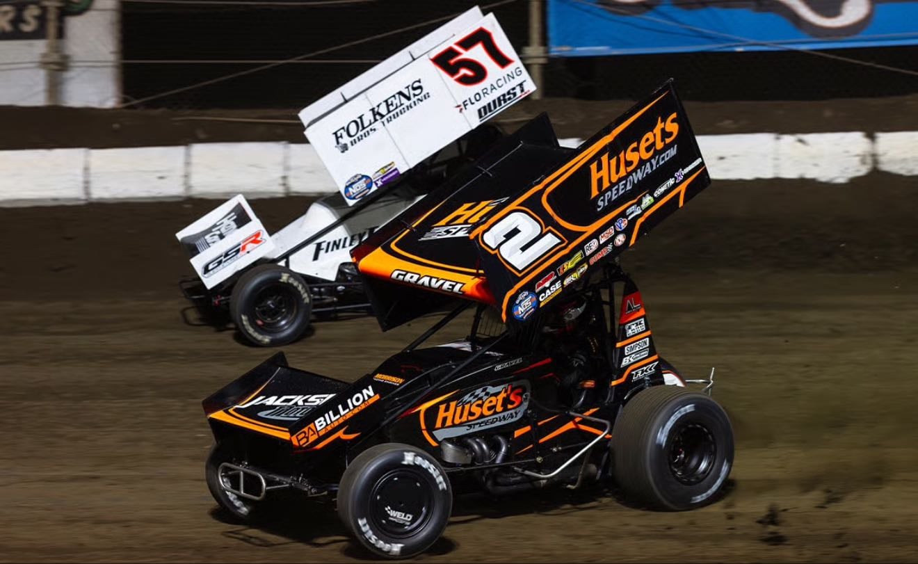 May Day Showdown - May 1, 2024
Outlaws race of the year contender. An awesome back and forth duel between Gravel and Larson. Larson led but stumbled and Gravel took lead late