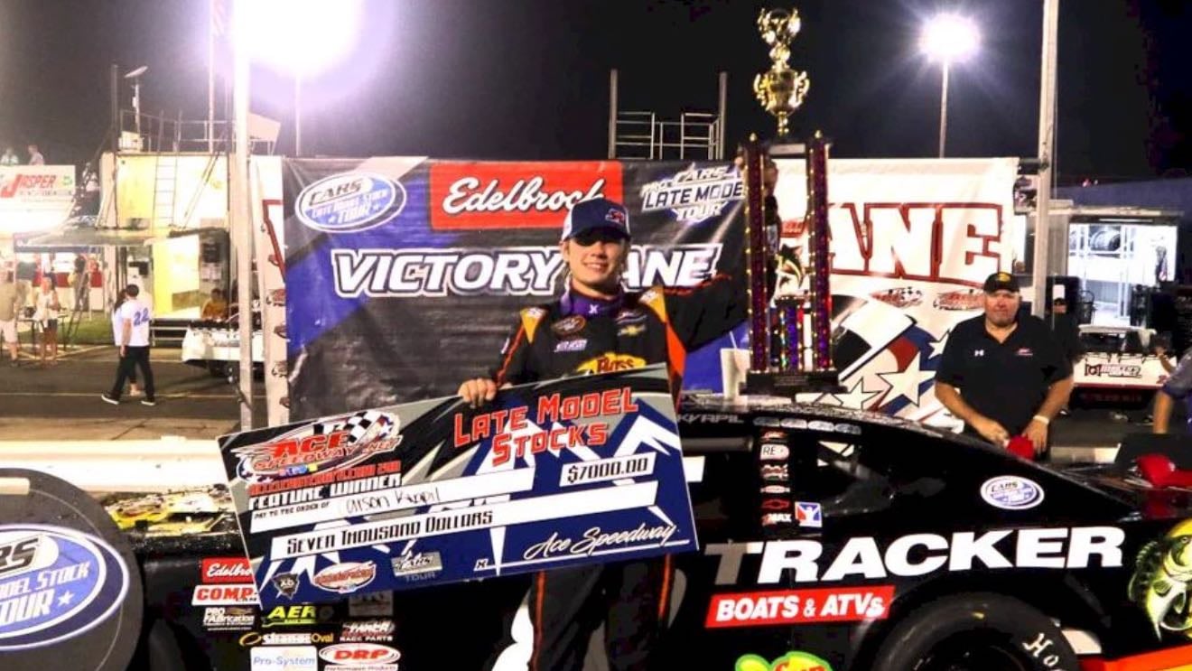 Ace Speedway - May 3, 2024
Impressive drive by Carson moving through field after starting 8th. He gets by guys by Bobby and Queen and drove away late