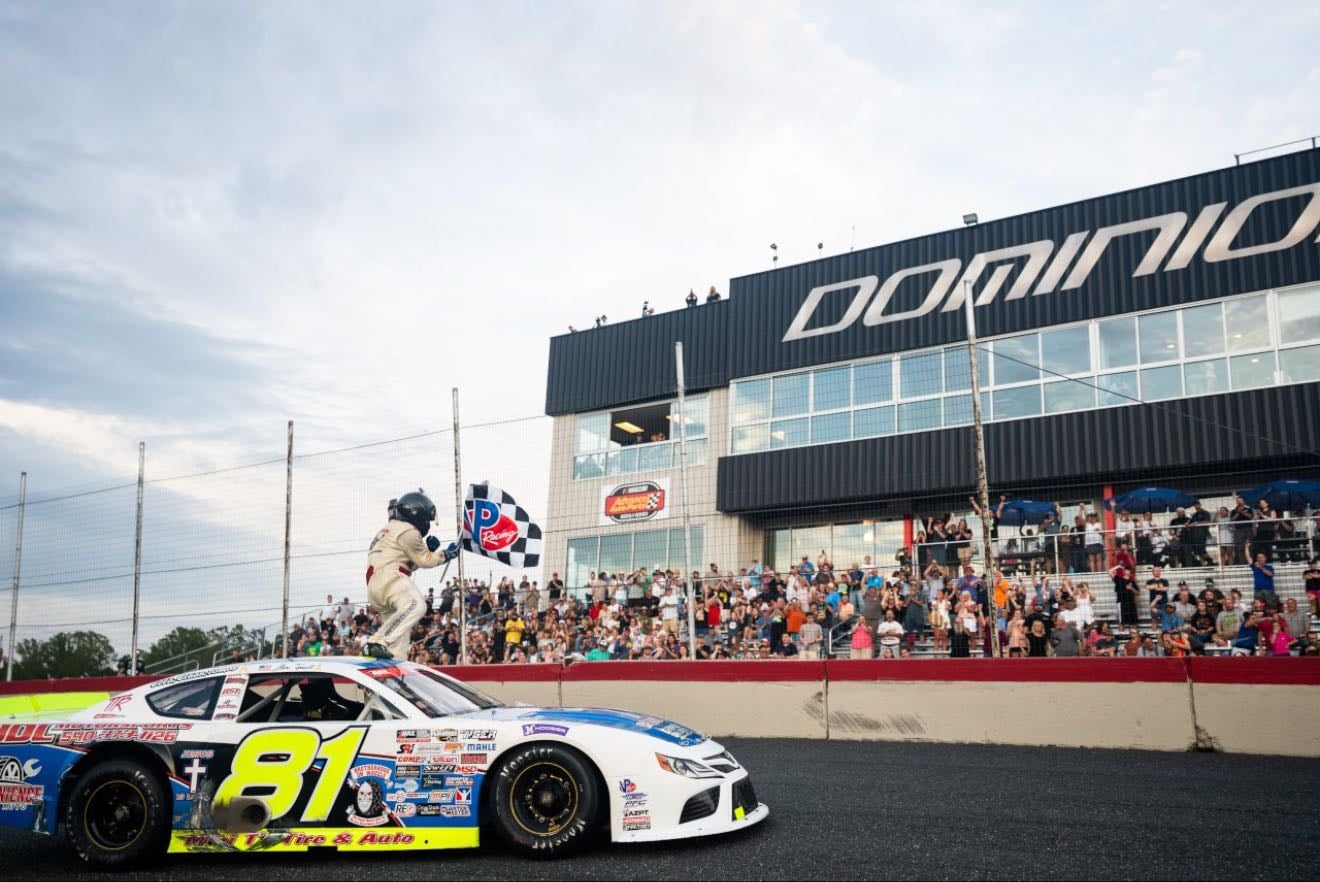 Dominion - June 14, 2025
Cool moment for Mini to win his sponsored race. On late restart him and McCumbee are side by side. Hall then gets in mix but Mini led majority of the race