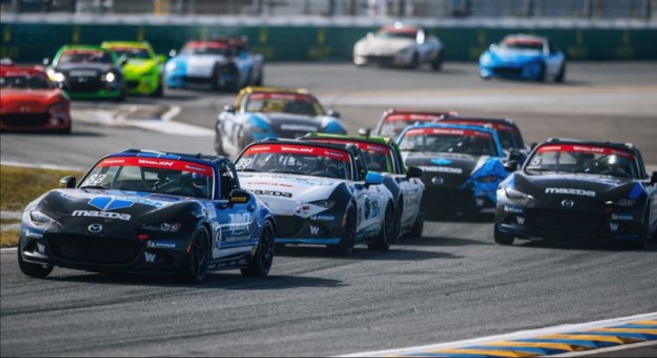 MX-5: Daytona 2 - January 26, 2024
Not as good as first race, but still good. Long yellow flag for wreck. Final lap Thomas goes around and Nicero gets nice lead