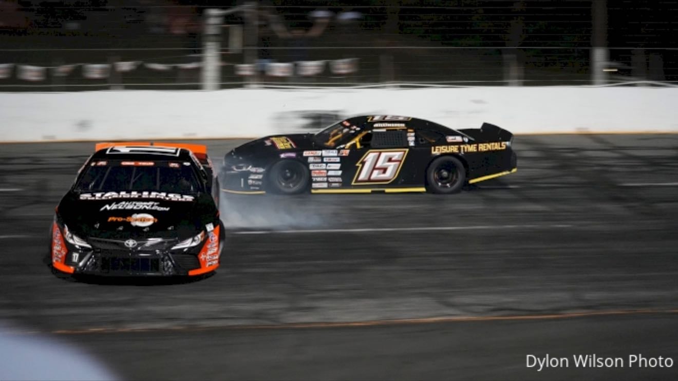 Hickory - July 27, 2024
Crazy battle between Millington and Hall. Millington spins Hall on final lap but gets DQ'd and 3rd place Bassett gets first CARS win