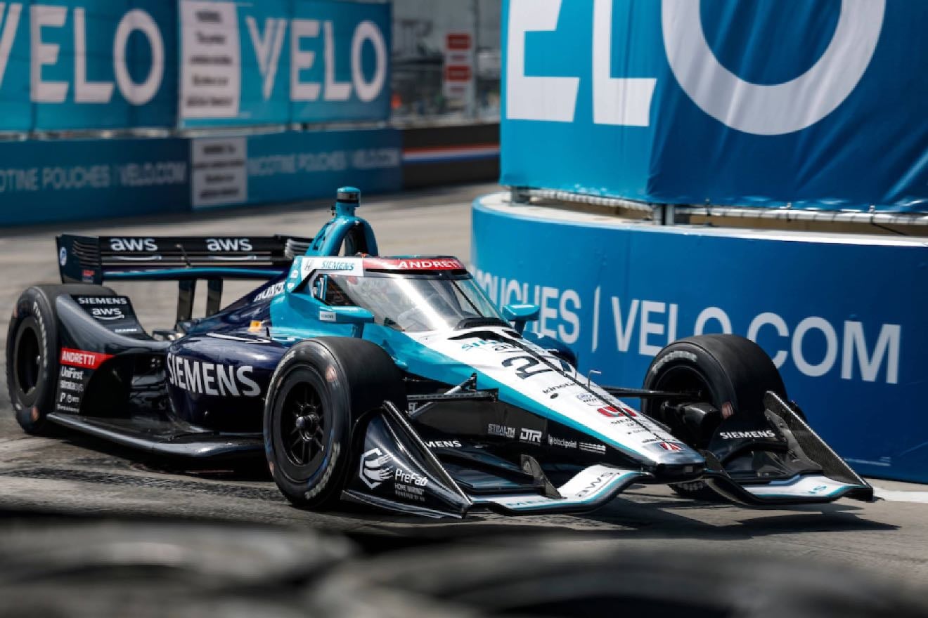 Detroit - Another Kirkwood street win. Palou is human and crashes into barrier. Good podium battle with Santino holding 2nd and Herta passing Power for 3rd