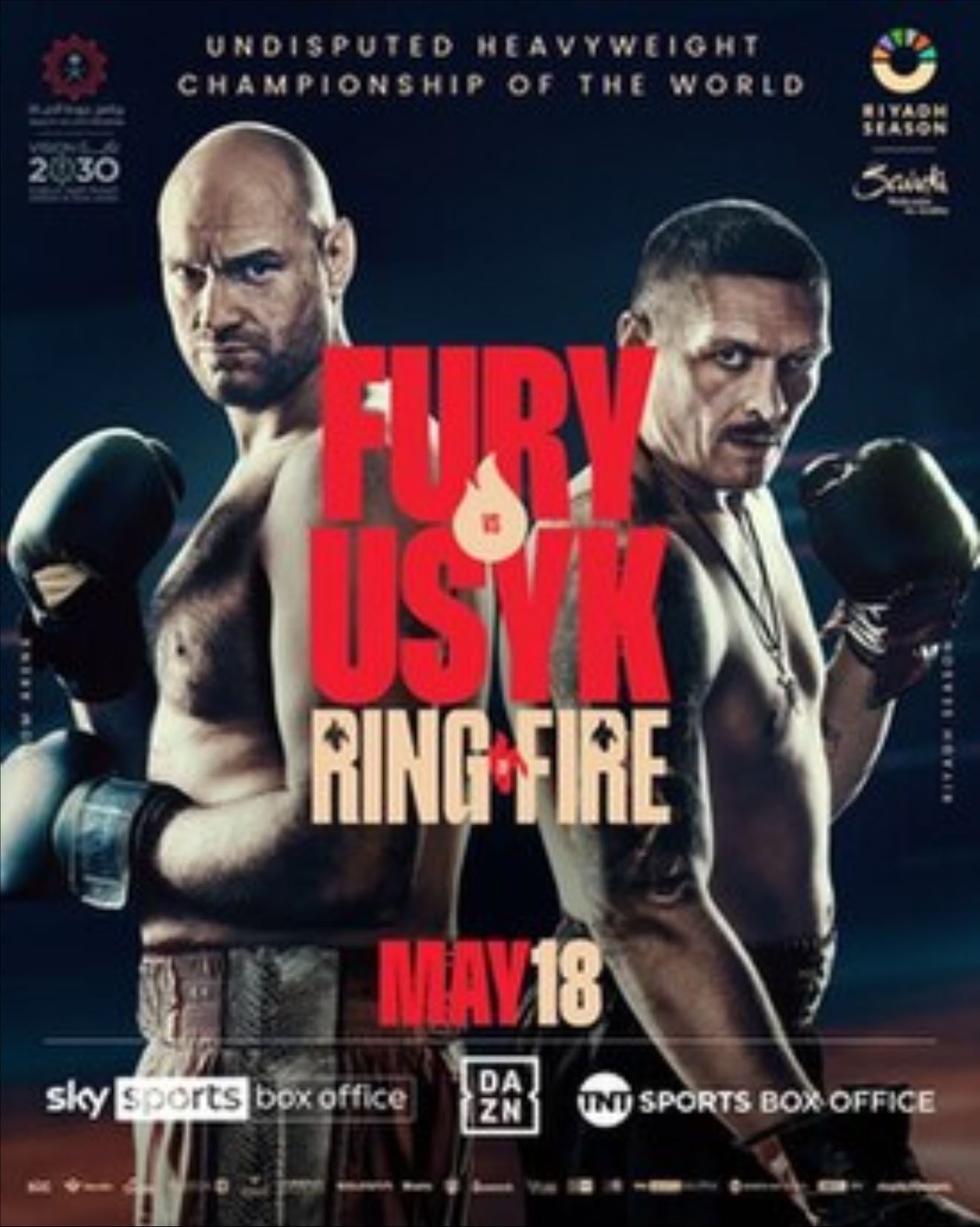 Fury vs. Usyk - May 18, 2024
Really close fight. Probably came down to 10-8 round where Usyk dropped Fury. Split decision. Probably like 4.5 stars, I’ll lean 4 because it wasn’t amazing