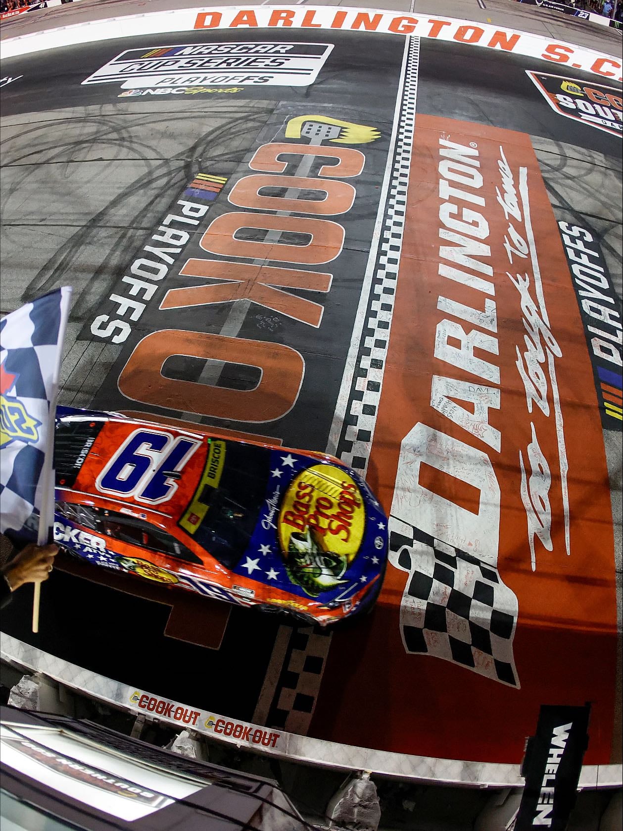 Southern 500 - Briscoe dominated leading 309 of 367 laps. Toyota claimed top four spots. Intrigue at end with Reddick nearly catching him. Legacy 3-4 with Jones and JH