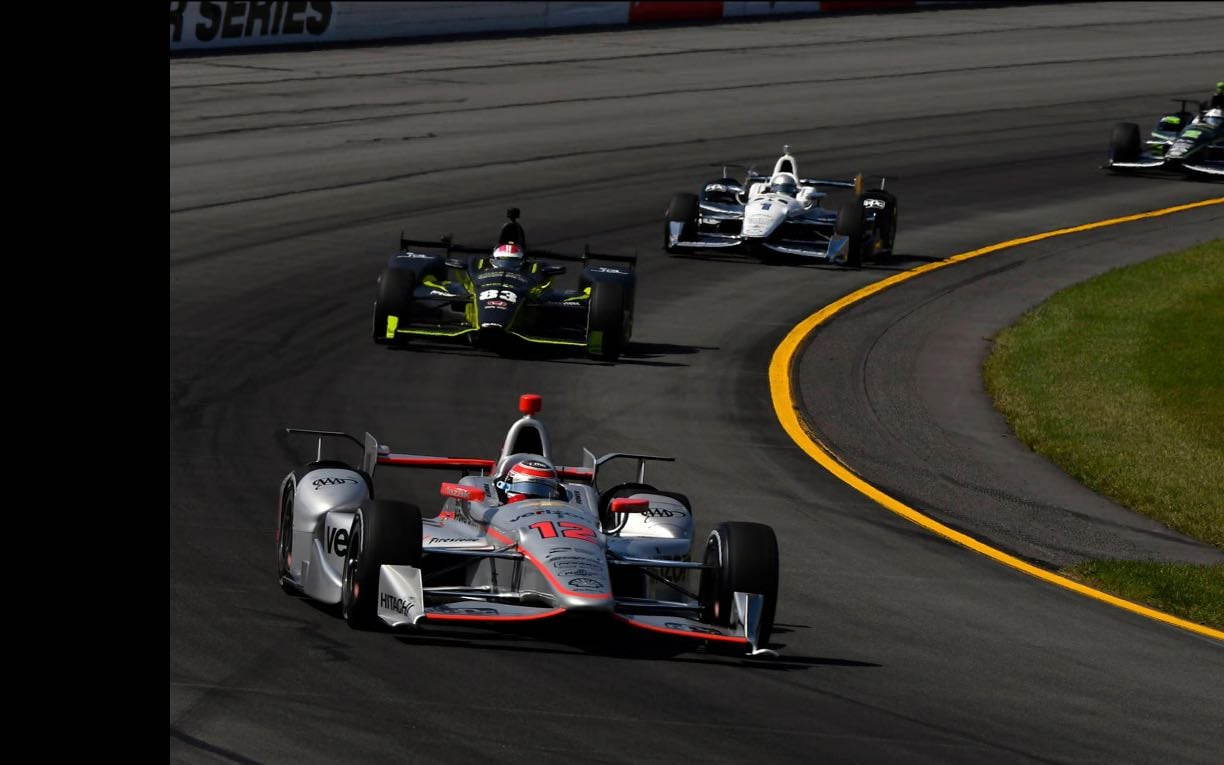 Pocono - Pretty cool that Power goes from having to change wing and wins with help of cautions and strategy. Hinch and JR in early crash. Josef .5 seconds behind