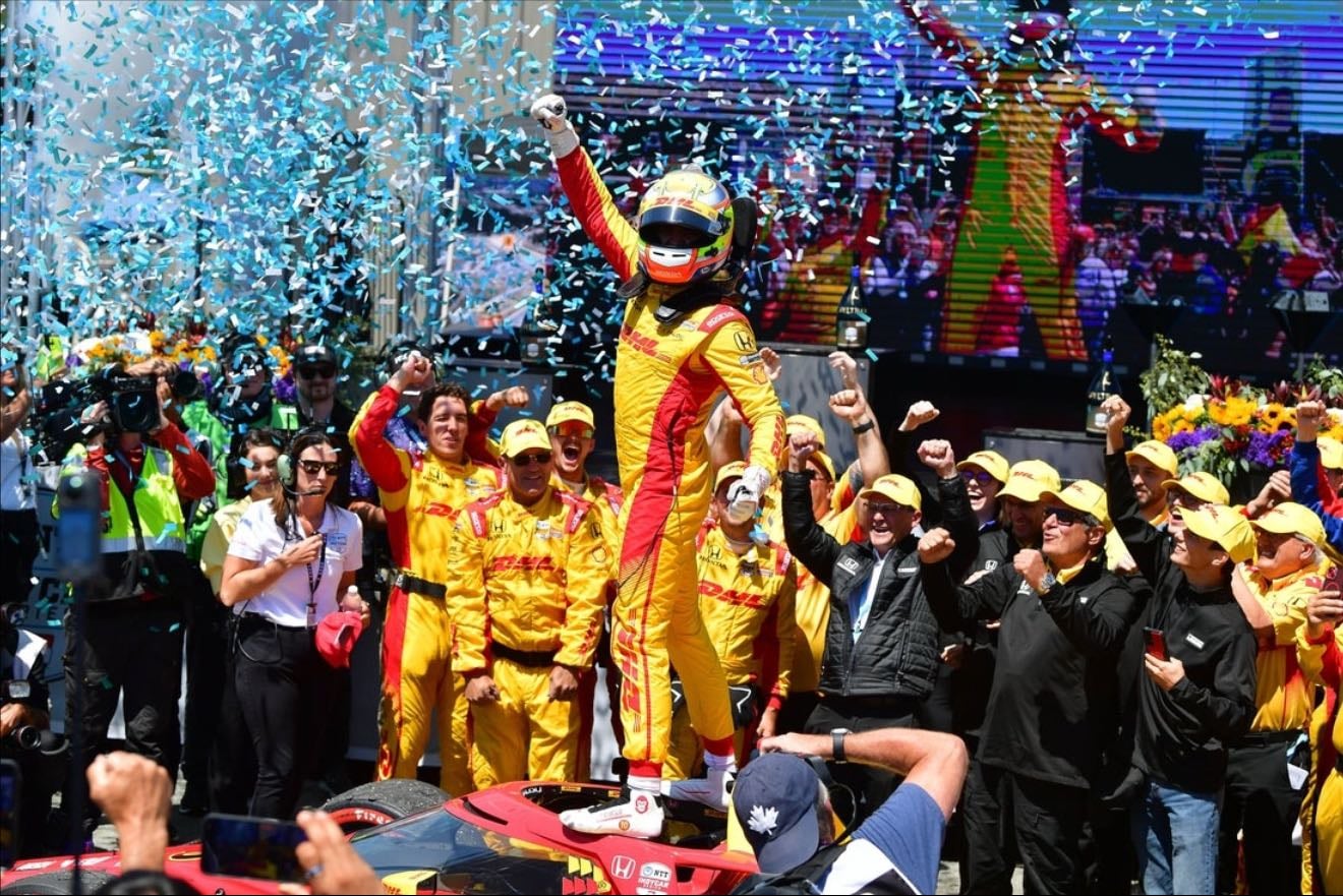 Laguna Seca - Dominance again, Palou leading 84 of 95 laps. Margin of victory was 3.7 seconds. Lundgaard finished 2nd after nice pass on Herta who was 3rd.